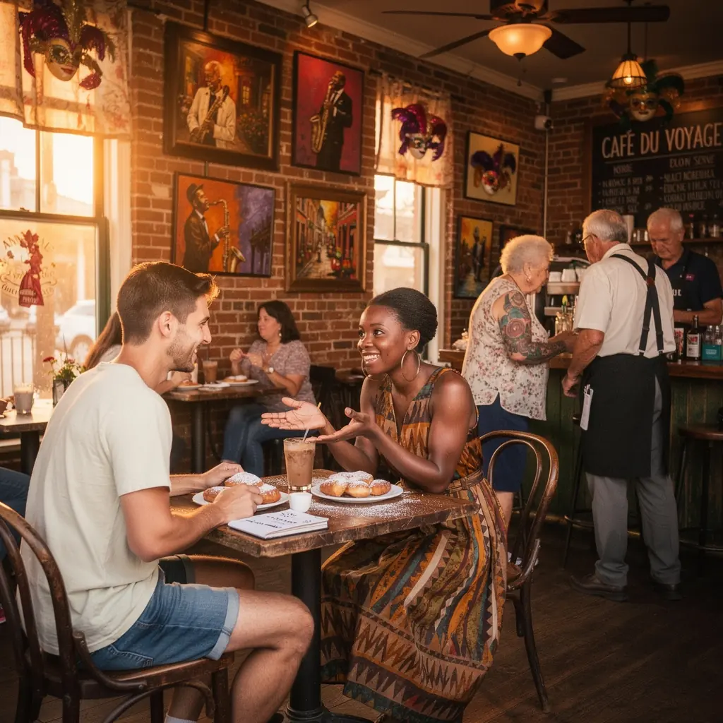 Группа людей изучает меню в популярном ресторане местной кухни